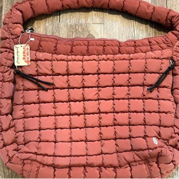 Free People FP Movement Quilted Carryall - Dusty Rose - Picture 8 of 12